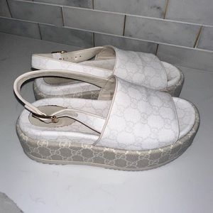 Authentic Gucci Platform Sandals. Size 8.